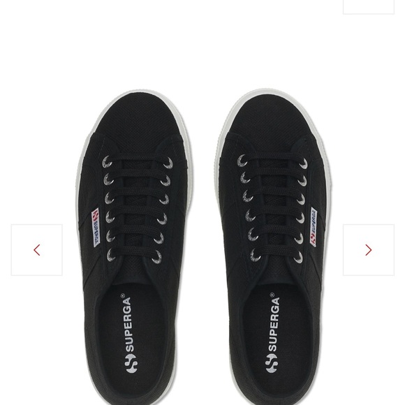 NWT Superga Black Platform Tennis Shoes, Women’s Size 9.5, EURO Size 41 - Picture 3 of 6